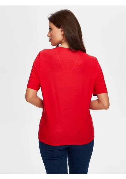 Zincir Şertili V Yaka Kısa Kol T-Shirt S25TSH064 fırsatları