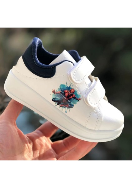 Erkek Çocuk Spor Ayakkabı Spiderman(Örümcek Adam) Basklı Rahat Hafif Esnek Çocuk Sneaker fiyatları