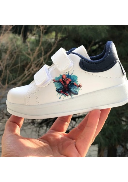 Erkek Çocuk Spor Ayakkabı Spiderman(Örümcek Adam) Basklı Rahat Hafif Esnek Çocuk Sneaker modelleri