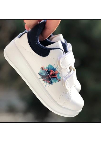 Erkek Çocuk Spor Ayakkabı Spiderman(Örümcek Adam) Basklı Rahat Hafif Esnek Çocuk Sneaker fırsatları