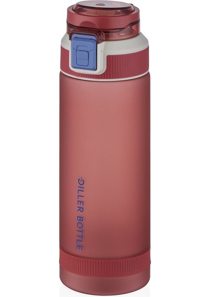 Kilitli Kapak Taşıma Askılı Kırmızı Spor Matarası 790 ml