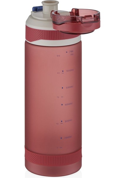 Kilitli Kapak Taşıma Askılı Kırmızı Spor Matarası 790 ml fiyatları