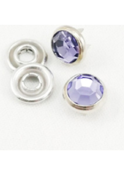 KLİNKSHOP Kristal Taşlı Giysi Kot ve Ev Tekstili Süsleme Yedek Malzeme Paketi Mor-150 Adet