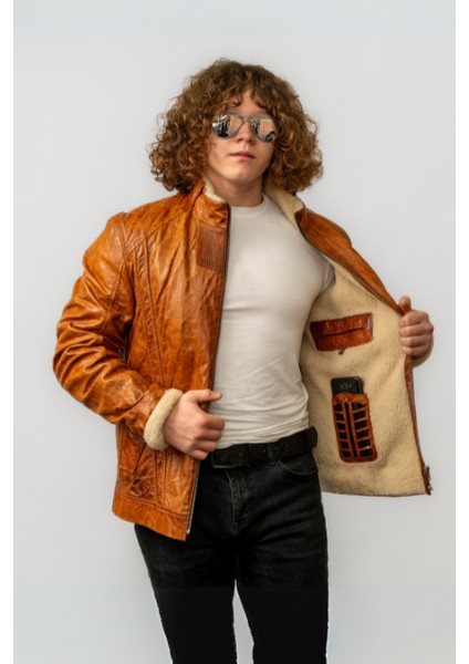 Culebrita Erkek Kürk Deri Ceketi fiyatları