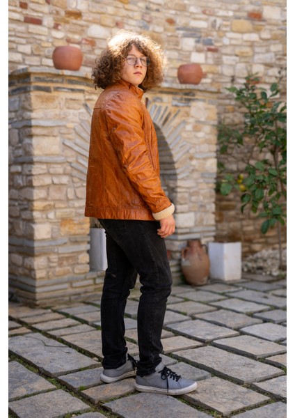 Culebrita Erkek Kürk Deri Ceketi fırsatları