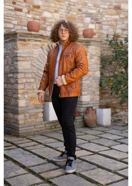 Culebrita Erkek Kürk Deri Ceketi indirimleri