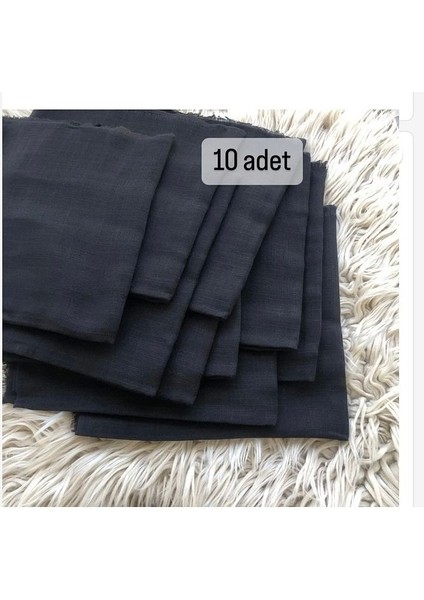 Flamlı 10’lu Paket Dağıtmalık Pamuklu Yazma Eşarp