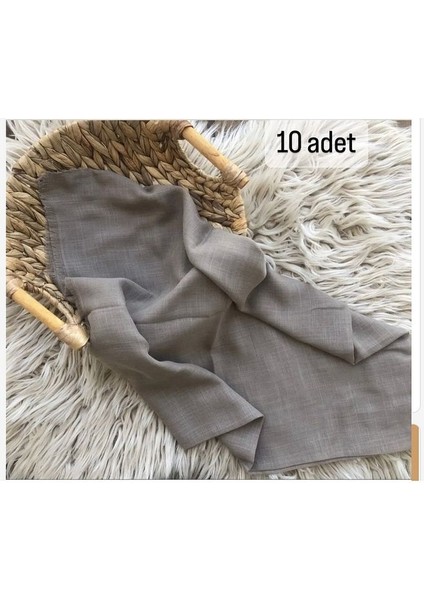 Flamlı 10’lu Paket Dağıtmalık Pamuklu Yazma Eşarp
