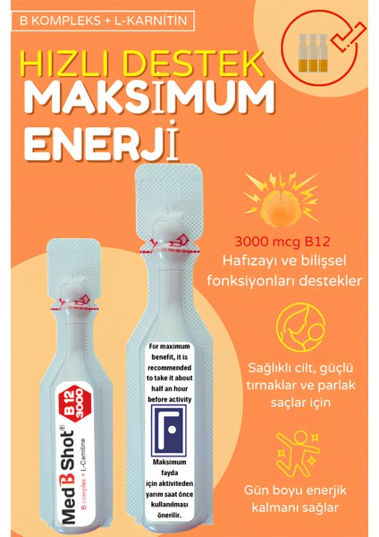 B12 Kompleks Vit. (METİLKOBALAMİN) ,B1 ,B2,B3,B5,B6,B1 ,Biotin ,L Karnitin fırsatları