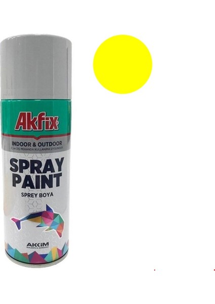 Akfix Sprey Boya 400 ml Parlak Sarı