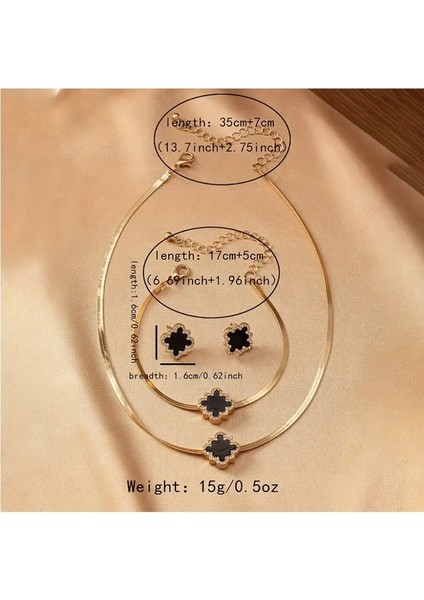 Vintage Gold Taşlı Çiçekset (Kolye+Bileklik+Küpe) modelleri