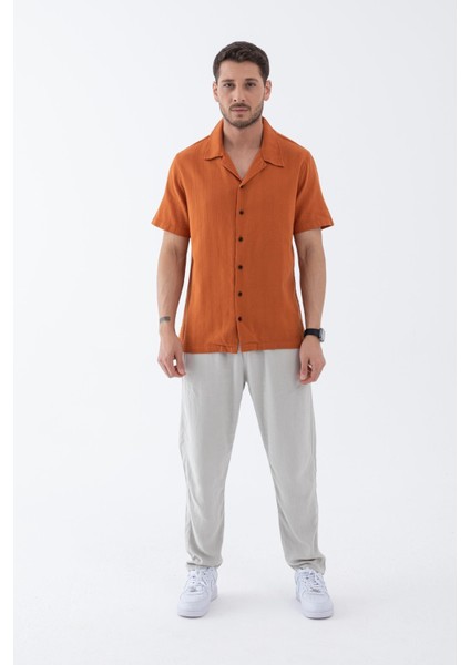 Erkek %100 Pamuk Kısa Kol Gömlek - Rahat ve Şık Tasarım, Yaz Modası fiyatları