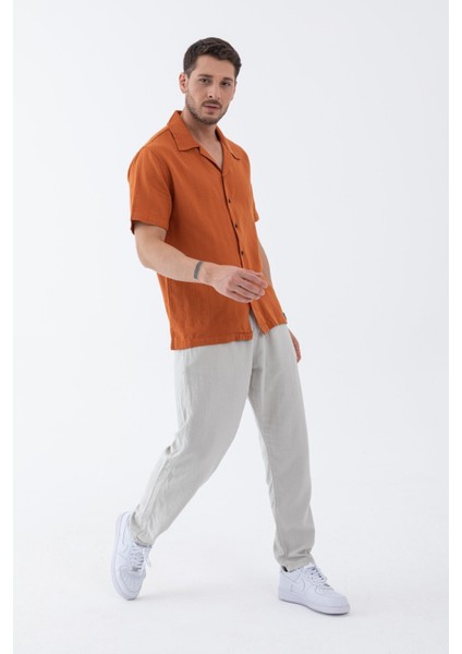 Erkek %100 Pamuk Kısa Kol Gömlek - Rahat ve Şık Tasarım, Yaz Modası indirimleri