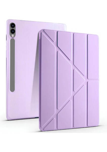 Samsung Galaxy Tab S9 Fe Plus 12.4 Uymlu Standlı Kalem Bölmeli Akıllı Kılıf