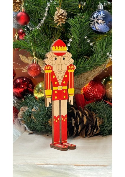 Ahşap Kurşun Asker Obje - 25 cm (Kırmızı) ( 1ADET Fiyatıdır ) fiyatları