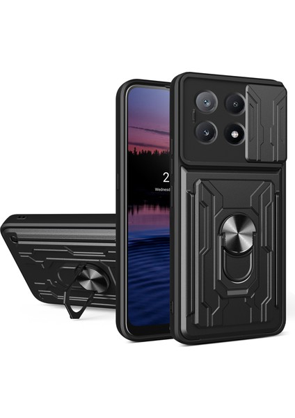 Xiaomi Poco X6 Pro 5g Pc+Tpu Kickstand Telefon Arka Kapak Kamera Kaydırıcılı (Yurt Dışından)