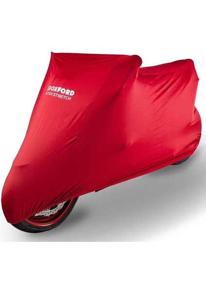 Motosiklet Protex Indoor Premium Stretch-Fit Kilif Iç Mekan Large Kirmizi CV176