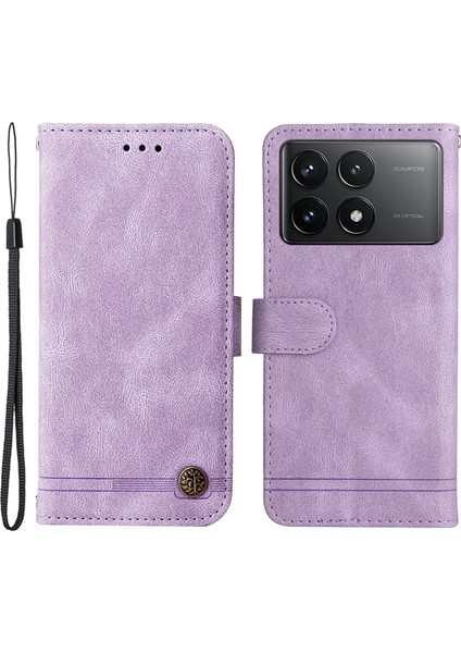 Xiaomi Poco X6 Pro 5g Cilt Dokunma Duygusu Cüzdan Deri Kapak Telefon Kabuğu (Yurt Dışından)