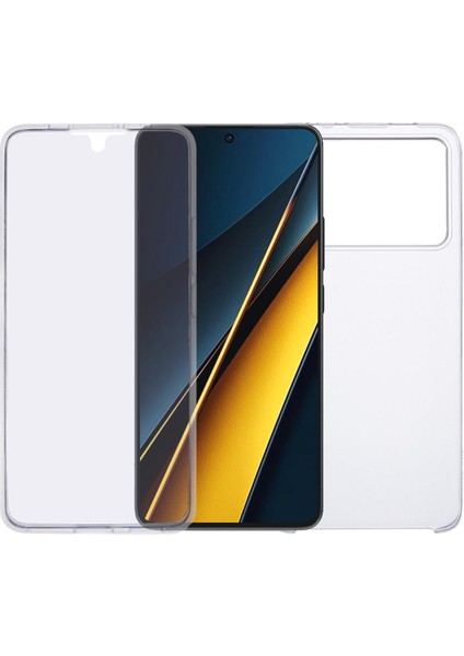 Xiaomi Poco X6 Pro 5g Tpu Çerçeve Şeffaf Akrilik Arka Telefon Kapağı Pet Filmli (Yurt Dışından)