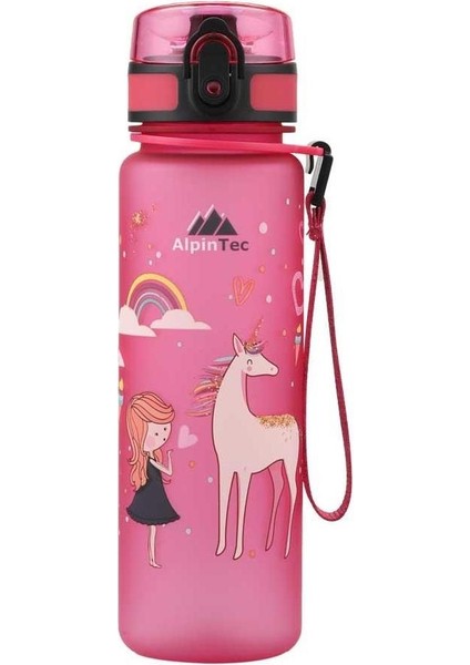 Pembe Prenses Tritan Çocuk Suluk Matara 500 ml