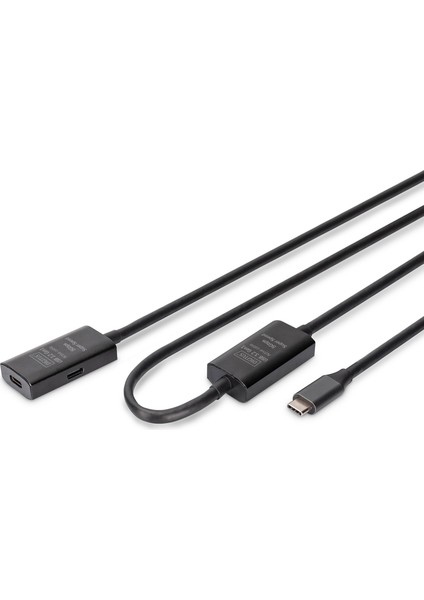 Dıgıtus Aktif USB 3.2 Gen1 5g Uzatma Kablosu, Usb-C - Usb-C, 10METRE