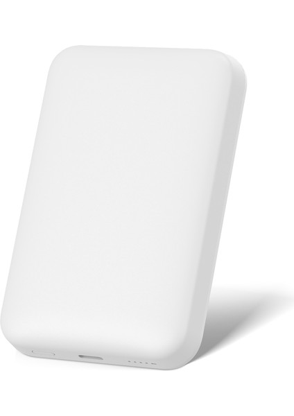 WI-P037 Qi Şarj Teknolojili LED Işık Göstergeli Magsafe Kablosuz Powerbank 5000MAH 15W Beyaz fiyatları