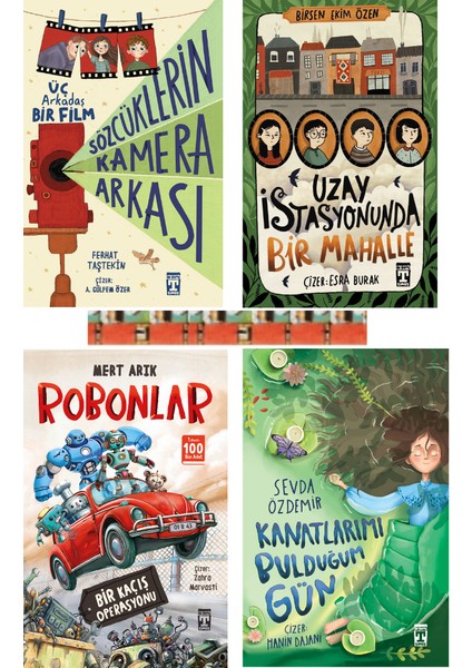 Sözcüklerin Kamera Arkası / Uzay İstasyonunda Bir Mahalle / Robonlar / Kanatlarımı Bulduğum Gün (4 Kitap)