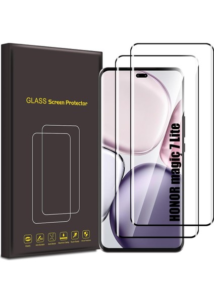 Honor Magiç 7 Lite Ekran Koruyucu Süper Pet Esnek Cam Tam Kaplar Kavisli Kırılmaz Polymer Full (1ADET)