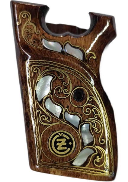 Cz 70 Çek Vizör 7.65 mm Ahşap El Telkari Sedef Kakma Kabze