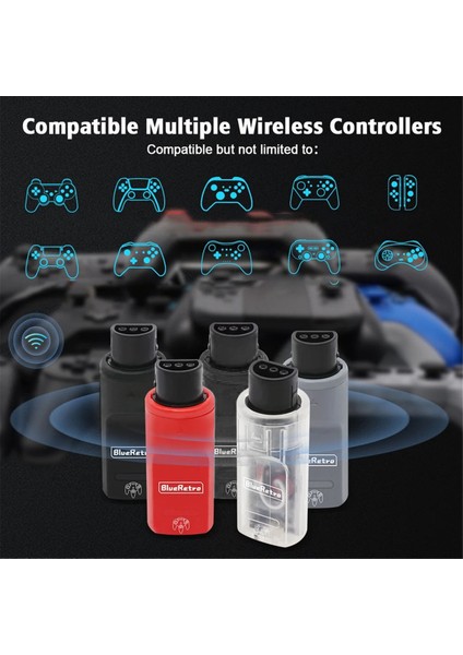 Ps3/ps4/ps5 Nintendo Switch Oyun Kontrolcüleri Siyah Için Nintendo 64 Konsolu Için Kablosuz Oyun Kontrolcüsü Adaptörü (Yurt Dışından)