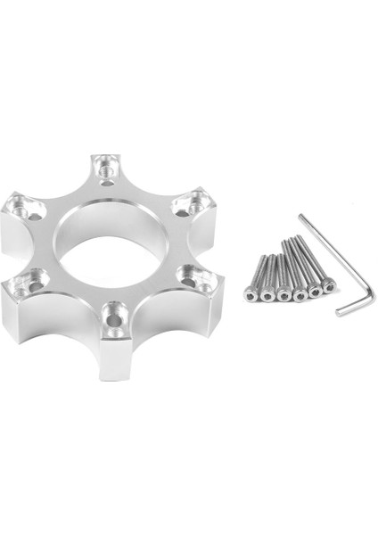 Thrustmaster T300RS Için 70MM Direksiyon Simidi Adaptör Plakası - Ferrari 599 P310/R383 14 Inç Direksiyon Simidi Gümüş (Yurt Dışından)