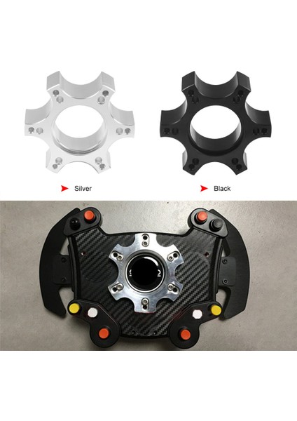 Thrustmaster T300RS Için 70MM Direksiyon Simidi Adaptör Plakası - Ferrari 599 P310/R383 14 Inç Direksiyon Simidi Gümüş (Yurt Dışından) modelleri