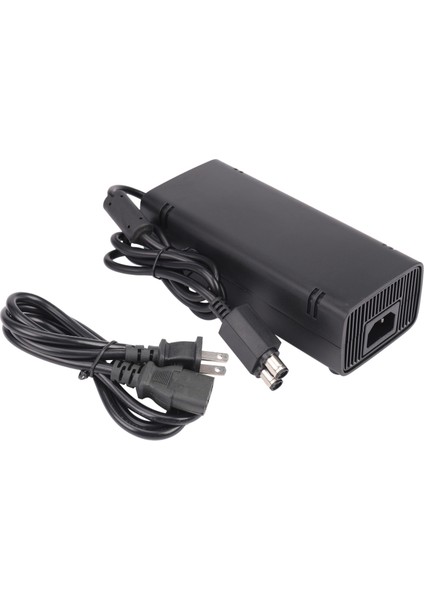 Xbox 360 Slim Için Ac Adaptör Güç Kaynağı Tuğla Güç Kaynağı 135W Güç Kaynağı Şarj Kablosu Xbox 360 Slim Konsol Için 100-120V-SIYAH Abd Tak (Yurt Dışından)