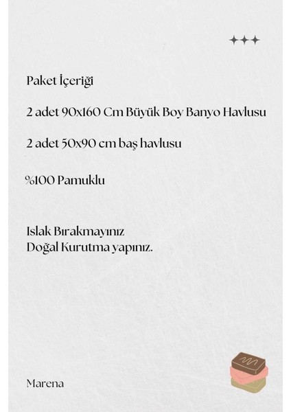 4 Parça Büyük Boy Banyo Havlu Takımı %100 Pamuklu Marena Mavi Pudra fiyatları