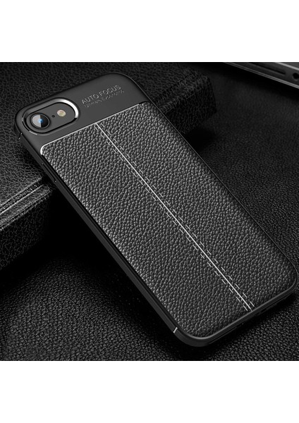 Kipgsm Apple iPhone 16E Uyumlu Kılıf Deri Dikiş Görünümlü Kamera Koruyculu Kaymaz Slikon Kapak modelleri