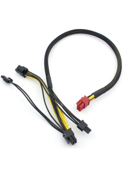 18AWG Pcı-E Grafik Kartı Modüler Güç Kablosu 8pin'den Çift 8pin'e Güç Kaynağı Kablosu Antec Eco Tp Np Serisi Için, 50CM (Yurt Dışından)