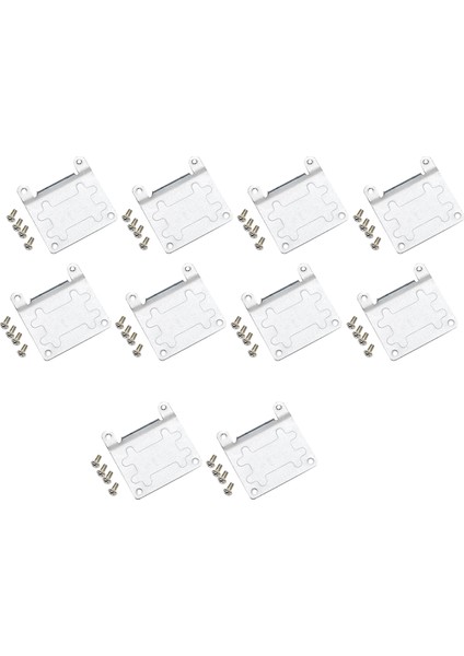 10 Adet Mini Metal Pcıe Pcı-E Yarım Ila Tam Boy Uzatma Kartı Kablosuz Wifi Pcı-Express Adaptör Braketi Vidalar ile (Yurt Dışından)