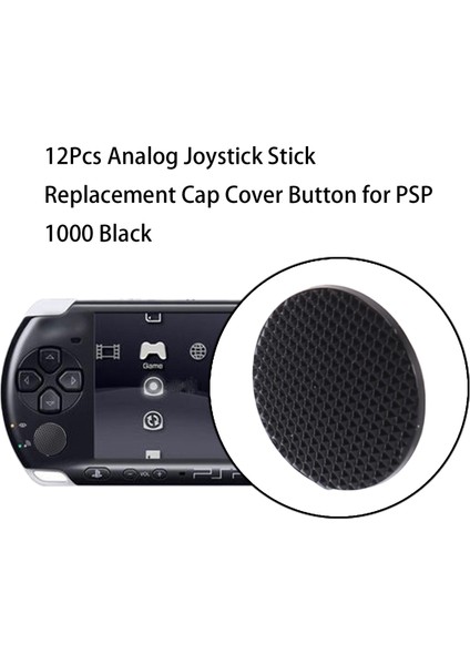 6 Adet Analog Joystick Çubuğu Yedek Kapatma Başlığı Düğmesi Sony Psp 1000 Siyah (Yurt Dışından)