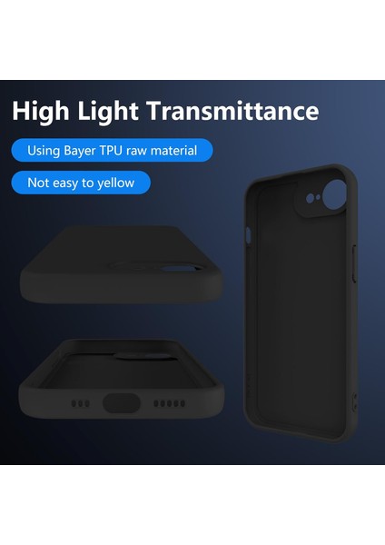 Apple iPhone 16E Uyumlu Kılıf Kamera Korumalı Kenarları Şişkin Yumuşak Dokulu Kaymaz Kapak modelleri