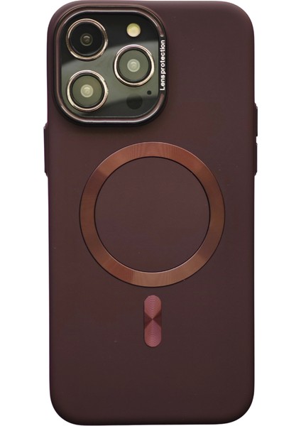Apple iPhone 15 Pro Max Magsafe Uyumlu Mat Koruyucu Kılıf Tb-04