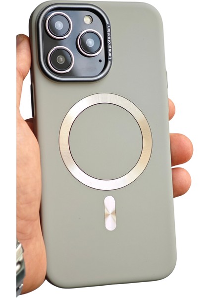 Apple iPhone 15 Pro Magsafe Uyumlu Mat Koruyucu Kılıf Tb-04