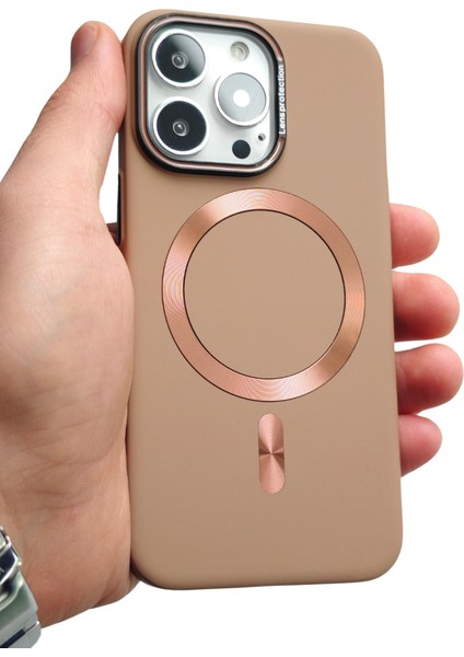 Apple iPhone 15 Pro Magsafe Uyumlu Mat Koruyucu Kılıf Tb-04