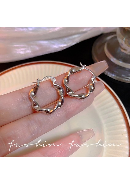 S925 Gümüş Iğne Retro Fransız Inci Küpeleri, Üst Düzey, Çok Yönlü, Basit Ve Kişiselleştirilmiş Küpeler (Yurt Dışından)