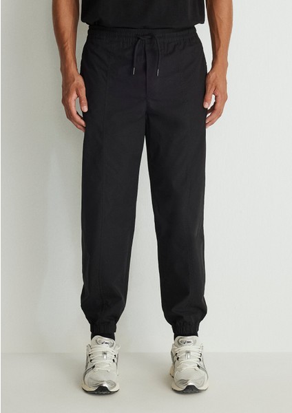 Beli Lastikli Siyah Jogger Pantolon 0010190-900