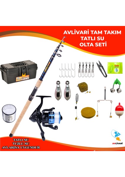 Celtic 300 cm 100-300 gr - Avlivari Ecco 5000 Olta Makinası Tam Takım Tatlı Su Olta Seti