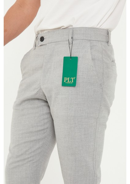 Erkek Gri Renk Italyan Kesim Kaliteli Esnek Likralı Kumaş Pantolon modelleri