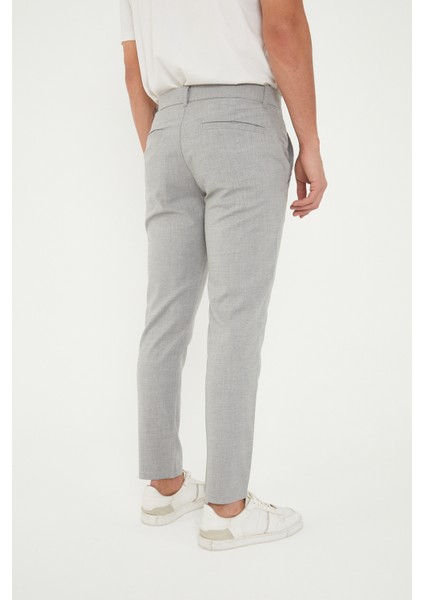 Erkek Gri Renk Italyan Kesim Kaliteli Esnek Likralı Kumaş Pantolon indirimleri