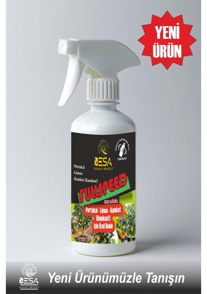 Portakal-Limon-Kamkat(Kumkuat) Için Özel Besin 500 ml Hazır Sprey Çiçek Şımartan - Çoşturan