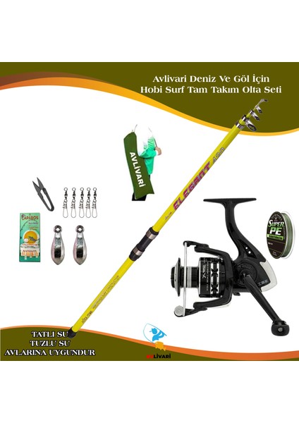 Elagant 420 cm 100-200 gr Avlivari Superx Tam Takım Hobi Surf Olta Seti