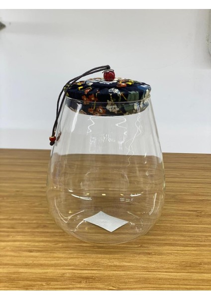 Lacivert Cam Kapaklı Kavanoz 1000 ml